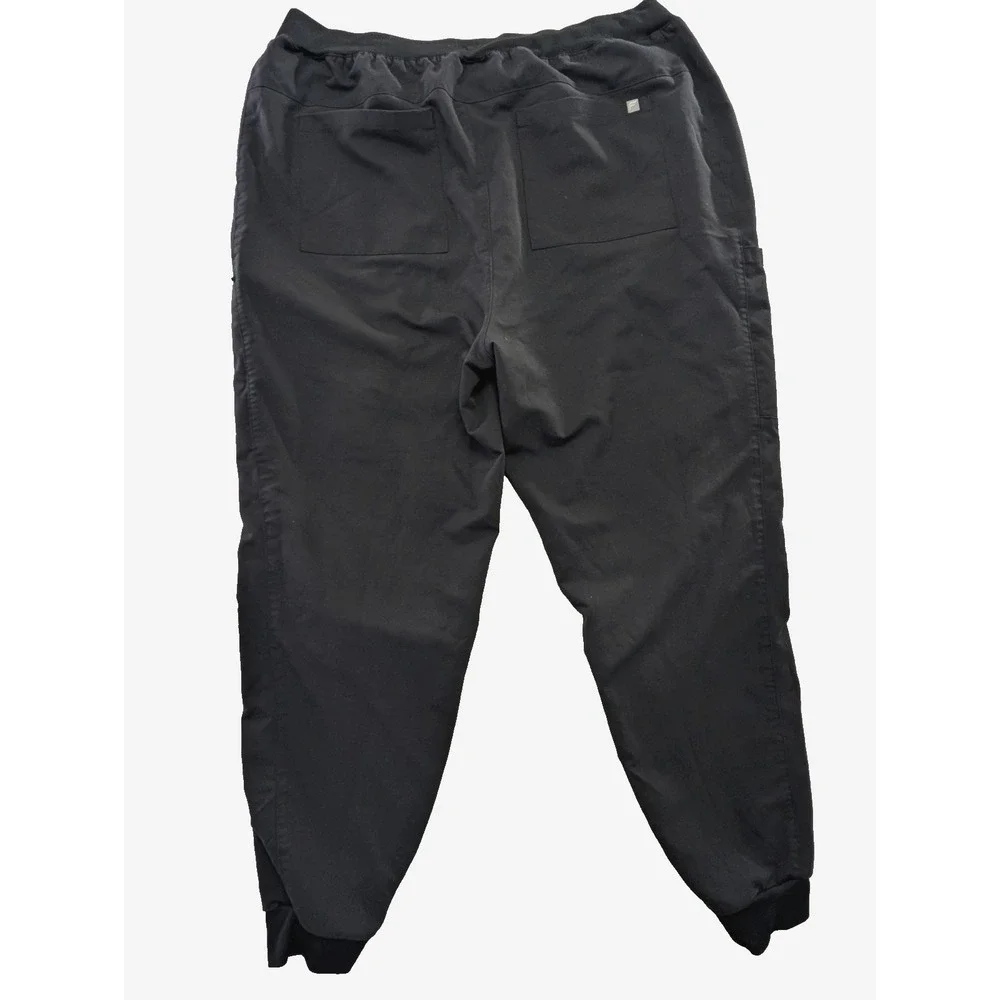 Fabletics High Rise On Call Scrub Jogger Womens XXL 1X Black Medical Healthcare